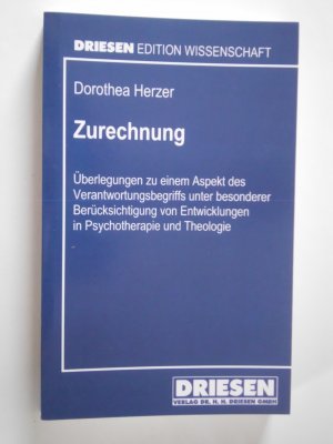 gebrauchtes Buch – Dorothea Herzer – Zurechnung