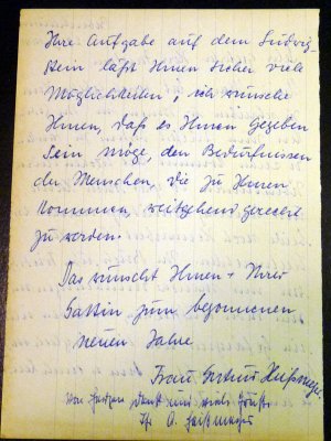 Autographen: Zwei handgeschriebene Briefe 1950/1951