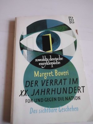 gebrauchtes Buch – Margret Boveri – Der Verrat im 20.Jahrhundert-Für und gegen die Nation