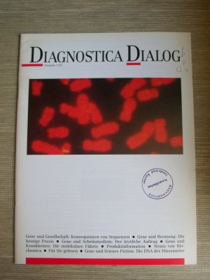 gebrauchtes Buch – Motschwiller Fischer – Diagnostica Dialog Ausgabe 1/92: Gene und Gesellschaft; Gene und Beratung; Gene und Arbeitsmedizin; Gene und Krankheiten u. m.: Gene