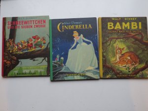 Walt Disney´s/ Cinderella / Schneewittchen und die sieben Zwerge / Bambi (1950-51)