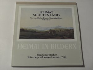 gebrauchtes Buch – 5 x HEIMAT IN BILDERN - Sudetendeutscher Künstlerpostkarten-Kalender 1986 1989 1990 1991 1993