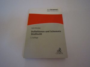 gebrauchtes Buch – Fahl, Christian; Winkler – Definitionen und Schemata Strafrecht