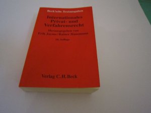 gebrauchtes Buch – Jayme, Erik; Hausmann – Internationales Privat- und Verfahrensrecht - Rechtsstand: 1. Juli 2012