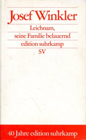 gebrauchtes Buch – Josef Winkler – Leichnam, seine Familie belauernd