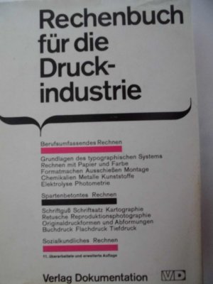 Rechenbuch für die Druckindustrie