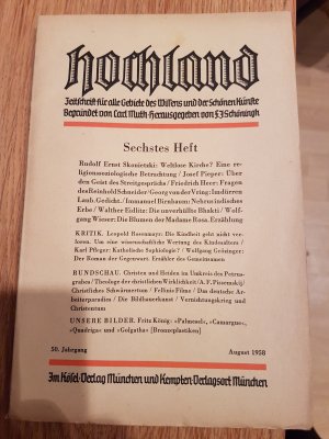 Hochland 6.Heft 1958