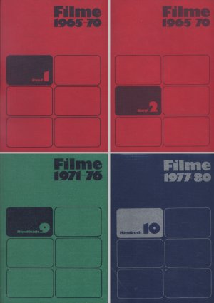 Filme 1965 - 70 / 1971 - 76 / 1977 - 80. Kritische Notizen aus 16 Kino- und Fernsehjahren in vier Bänden