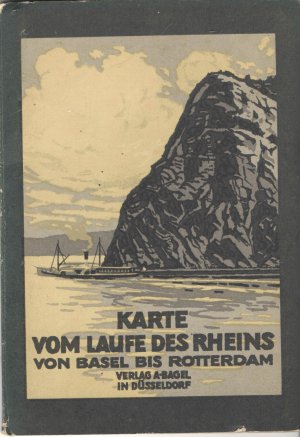 Karte vom Laufe des Rheins - Von Basel bis Rotterdam