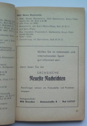 gebrauchtes Buch – Deutscher Fußballverband – Spiele der Kreisklassen und der AH-Mannschaften, Junioren, Jugend, Schüler und Knaben sowie Oberliga, Liga, Bezirksliga und Bezirksklasse. 2. Runde 1970/1971