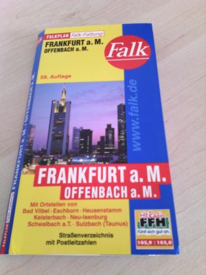 gebrauchtes Buch – Frankfurt/Main, Offenbach, Falkfaltung/Falk Pläne 1 : 16 500 - 1 : 27 500, Laufzeit bis 2006