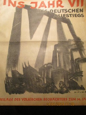 Völkischer Beobachter Sonderbeilage "Ins Jahr VII des Deutschen Aufstiegs" 30.1.1939