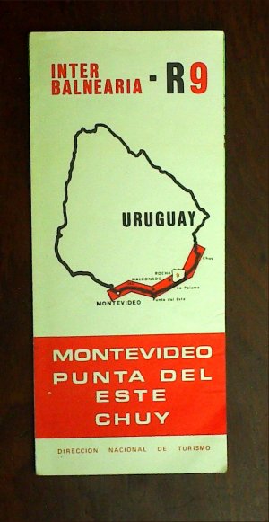 gebrauchtes Buch – Uruguay inter balnearia -R9 Montevideo  Punta del este chuy Landkarte