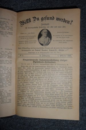 Willst du gesund werden, Zeitschrift für homöopathische Heilerfolge aus alter und neuer Zeit