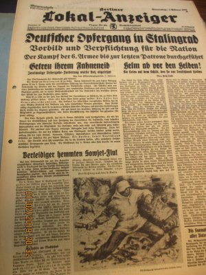 Stalingrad Berliner Lokal-Anzeiger vom 4.2.1943