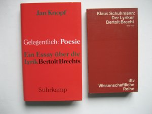 Konvolut Bertolt Brecht - 16 Bücher - 1. Jan Knopf: Gelegentlich Poesie - Ein Essay über die Lyrik Bertolt Brechts (Suhrkamp , EA 1996, wie neu), 2. Klaus […]