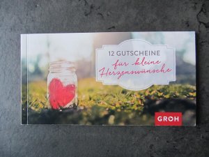 gebrauchtes Buch – Joachim Groh – Gutscheinbuch 12 Gutscheine für kleine Herzenswünsche