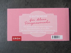 gebrauchtes Buch – Joachim Groh – Gutscheinbuch 12 Gutscheine für kleine Herzenswünsche