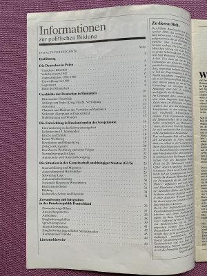 gebrauchtes Buch – Bundeszentrale für politische Bildung – Informationen zur politischen Bildung: Aussiedler (Heft 267)