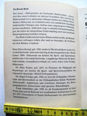 gebrauchtes Buch – Kempf, Hans D – Rückenschule   Die