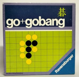 gebrauchtes Spiel – Go Gobang A7 Traveller serie Gelb/braune Spielsteine 1974 Ravensburger Spiele 6025307- ab 8 Jahren - für 2 Spieler - Spieldauer ca 60 Minuten