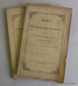 antiquarisches Buch – Archiv für österreichische Geschichte – Bd antiquarisches Buch – Archiv für österreichische Geschichte – Bd