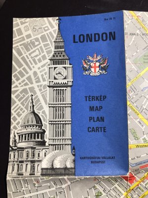 London Plan Map Vintage!