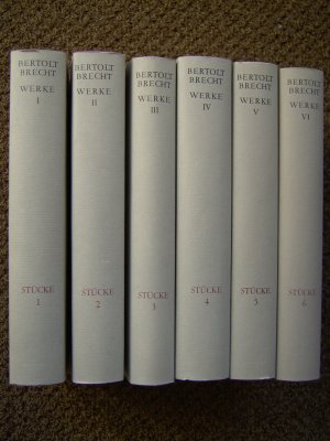 Brecht - Grosse kommentierte Berliner und Frankfurter Ausgabe - Stücke, Bände 1-6. / Gedichte, Bände 1 und 2. / Prosa, Bände 1 und 2. (10 Bücher, unvollständige […]