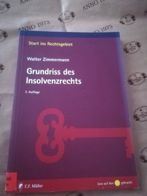 gebrauchtes Buch – Walter Zimmermann – Grundriss des Insolvenzrechts