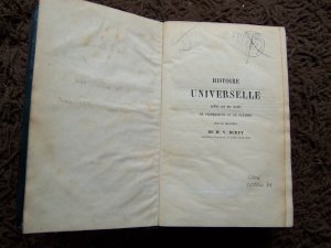 antiquarisches Buch – De M. V – Histoire Universelle, Chronologie Universelle