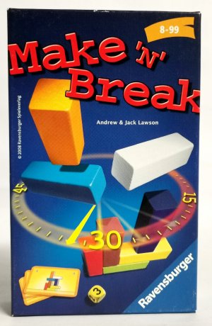 gebrauchtes Spiel – Andrew und Jack Lawson – Make 'n' Break A4 2008 Ravensburger 23263 - ab 8 Jahren - für 2 bis 4 Spieler - Spieledauer ca 15 Minuten