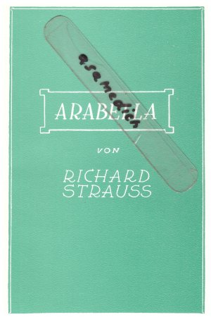 gebrauchtes Buch – Arabella -- Lyrische Komödie in drei Aufzügen von Hugo von Hofmannsthal - OP 79 - Textbuch/Libretto