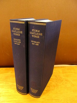 Sämtliche Werke 1 - 2 ( von 4 erschienenen Bänden ). Band1: Gedichte. Novellen 1848-1867 / Band 2: Novellen 1867-1880. Herausgegeben von Dieter Lohmeyer […]