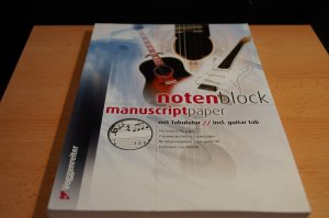 gebrauchtes Buch – Notenblock mit Tabulatur - Manuscriptpaper für eigene Musikideen