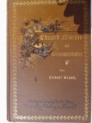 Eduard Mörike (SALE) als Gelegenheitsdichter/ von Rudolf Krauß/ Exlibris Jugendstil