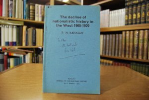 gebrauchtes Buch – Kennedy, Paul Michael – Sonderdruck des Aufsatzes: "Decline of Nationalistic History in the West, 1900-1970." Aus: Journal of Contemporary History Vol. 8, Number 1.