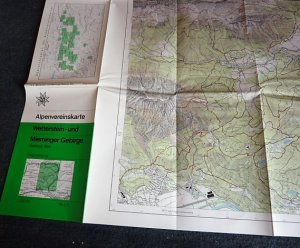 Alpenvereinskarte Wetterstein- und Mieminger Gebirge. Östliches Blatt. Nr. 4/3 - Maßstab: 1: 25 000 - Wegmarkierung