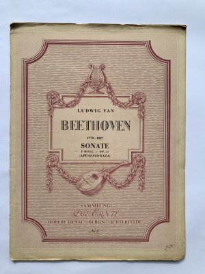 antiquarisches Buch – Ludwig van Beethoven – Sonate f-moll  <Appassionata> Op. 57