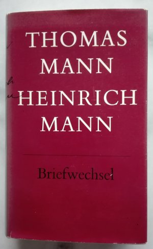 antiquarisches Buch – Thomas Mann Heinrich Mann – Briefwechsel