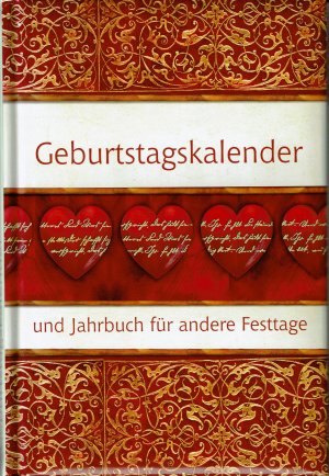 Geburtstagskalender und Jahrbuch für andere Festtage