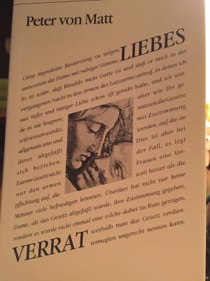 gebrauchtes Buch – Peter von Matt – Liebesverrat. Die  Treulosen in der Literatur.     14x22,5 cm.