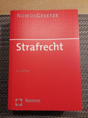 gebrauchtes Buch – Strafrecht - Nomos Gesetze, 22. Auflage August2014