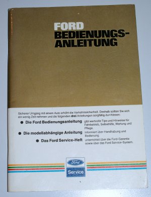 gebrauchtes Buch – FORD BEDIENUNGSANLEITUNG