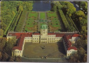 AK Color Berlin Schlossgarten mit Schloß Charlottenburg Bäume und Blumen um 2000