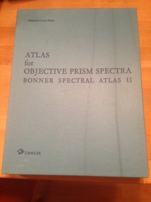 Atlas for Objective Prism Spectra. Bonner Spectral Atlas II. (=Veröffentlichungen der Astronomischen Institute Bonn).