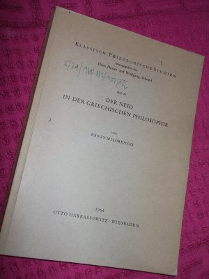 Der Neid in der griechischen Philosophie