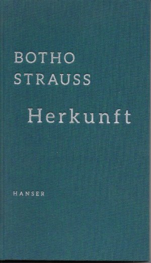 gebrauchtes Buch – Botho Strauß – Herkunft