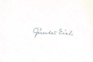 Schriftsteller (1907-1972). Albumblatt mit eigenh. U.