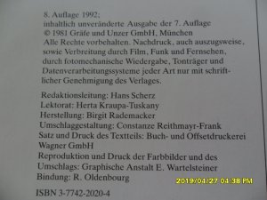 gebrauchtes Buch – Frisch, Otto von – Der Beo, GU Tier-Ratgeber, Experten-Rat f. Anschaffung,Eingewöhnung,Ernährung u.Gesundhaltung