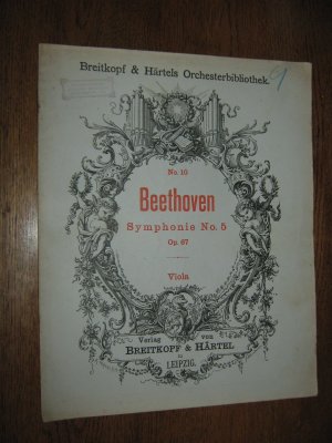 Symphonie No. 5, Opus 67. 7 Hefte. Alt-Posaune / Viola / Pauken / Flöte I / Horn II / Baß-Posaune / Tenor-Posaune